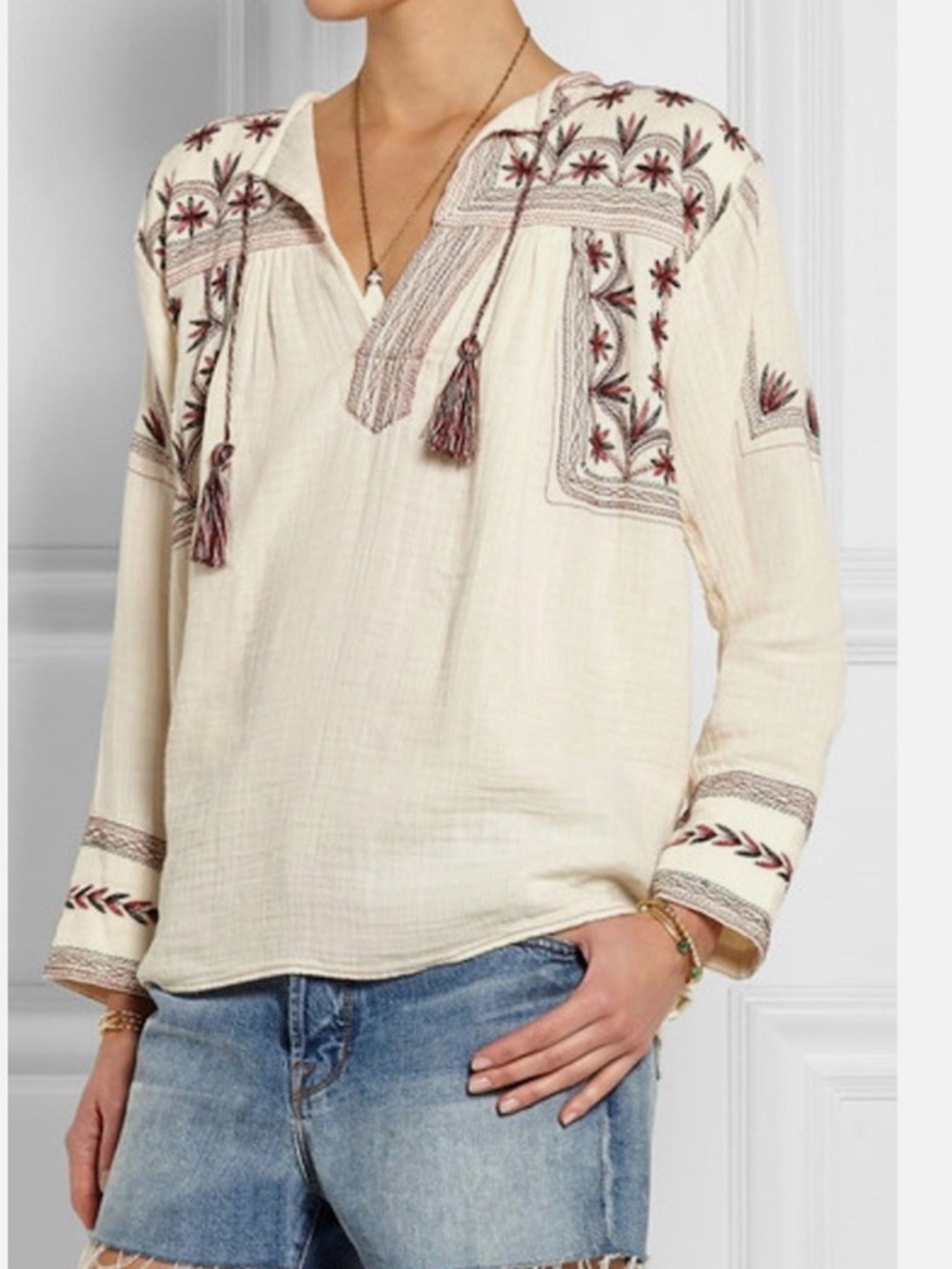 Isabel Marant Étoile Vicky Muslin Boho Blouse